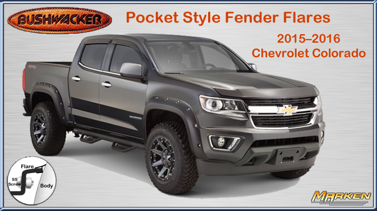 2016 chevy store colorado fender flares